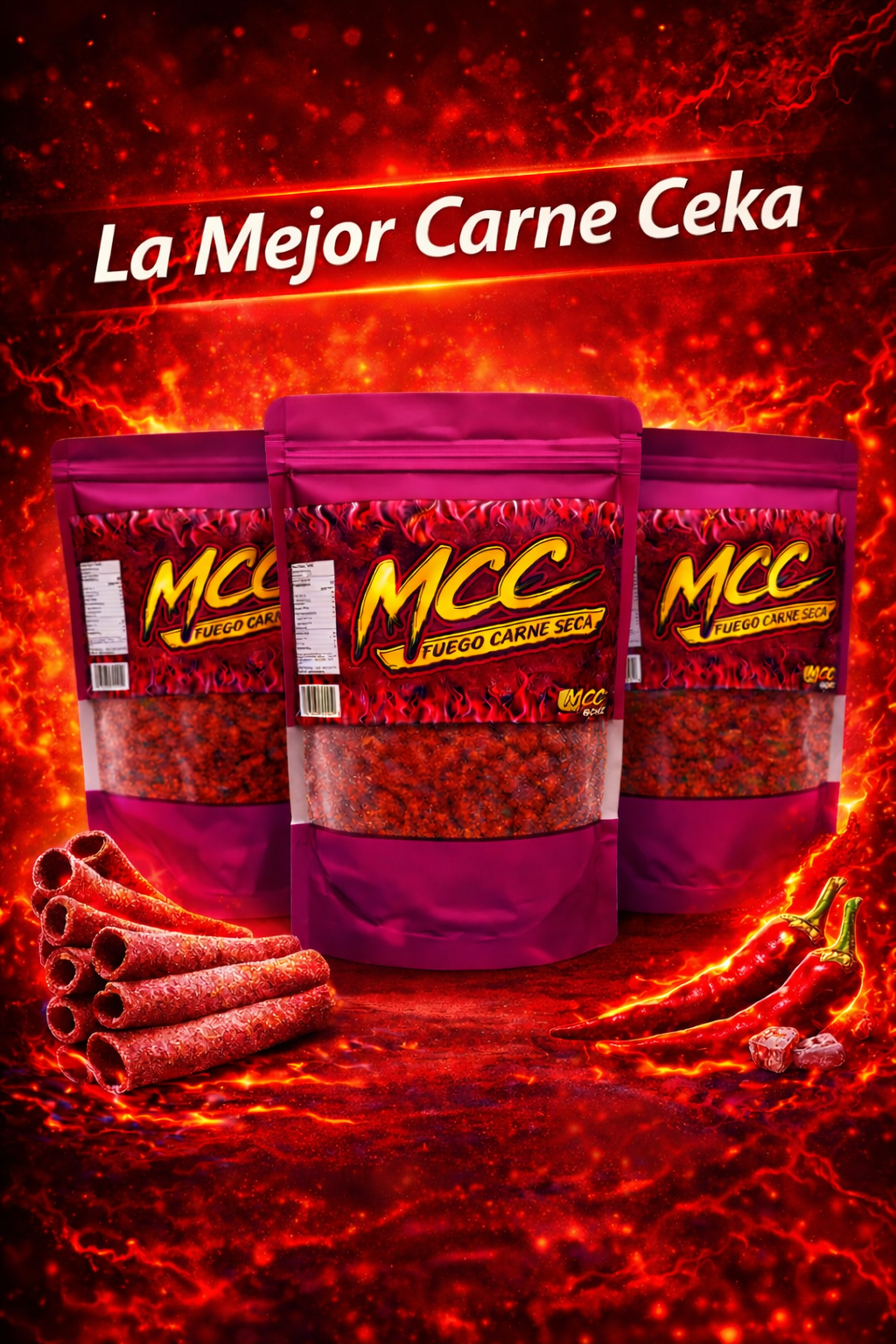 Red Fuego Carne Seca 3 Pack